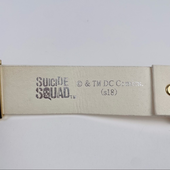 Suicide Squad Harley Quinn Puddin Leather Cosplay Choker DC Comics S18 Buckle - Picture 3 of 4